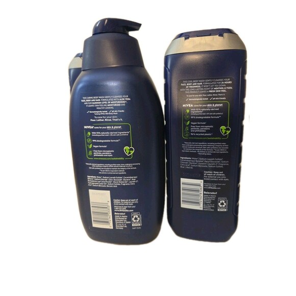 Nivea Men Body Wash Collection – 4 Unit Set (16.9oz & 30oz) Holiday Gift Bundle - Picture 6 of 7